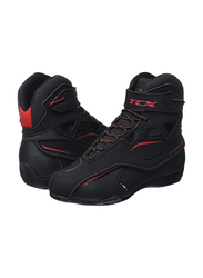 Tcx 9581w Ners Zeta Waterproof Motorcycle Boot, Size 43, Black/Red